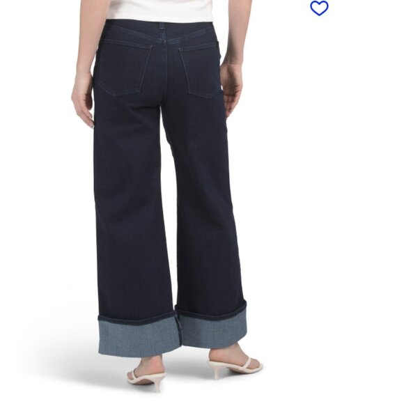 NEW JOE'S The Trixie Denim Trousers With Wide Cuffs Dark Blue for women 725  4m0 - Picture 7 of 8